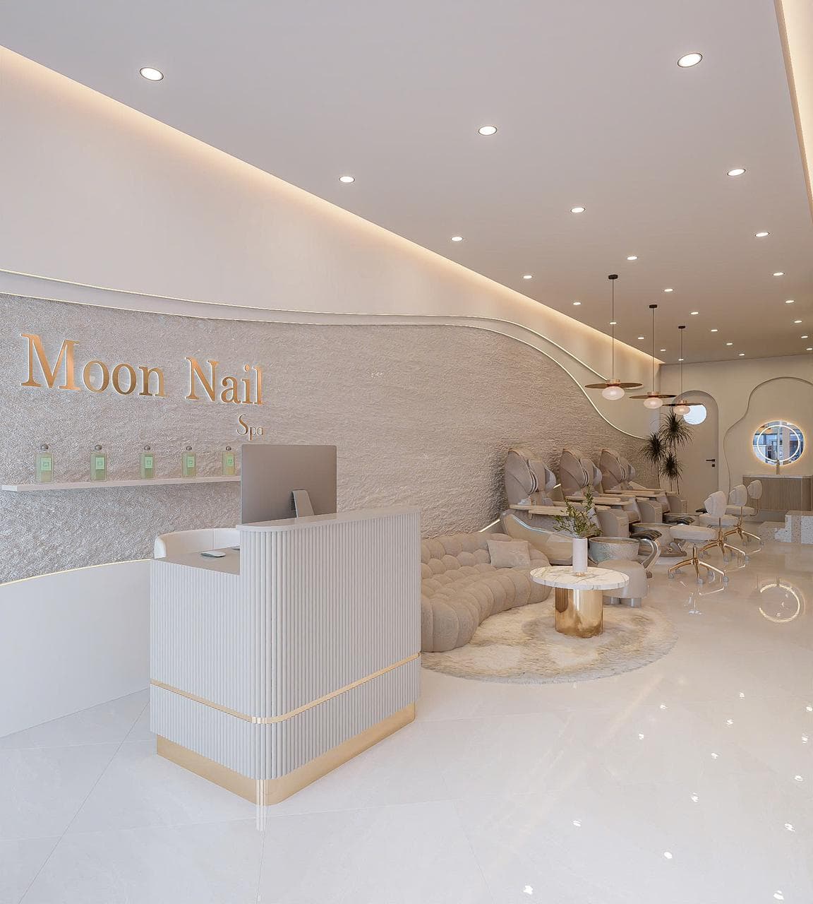 Reception area — Moon Nail Spa