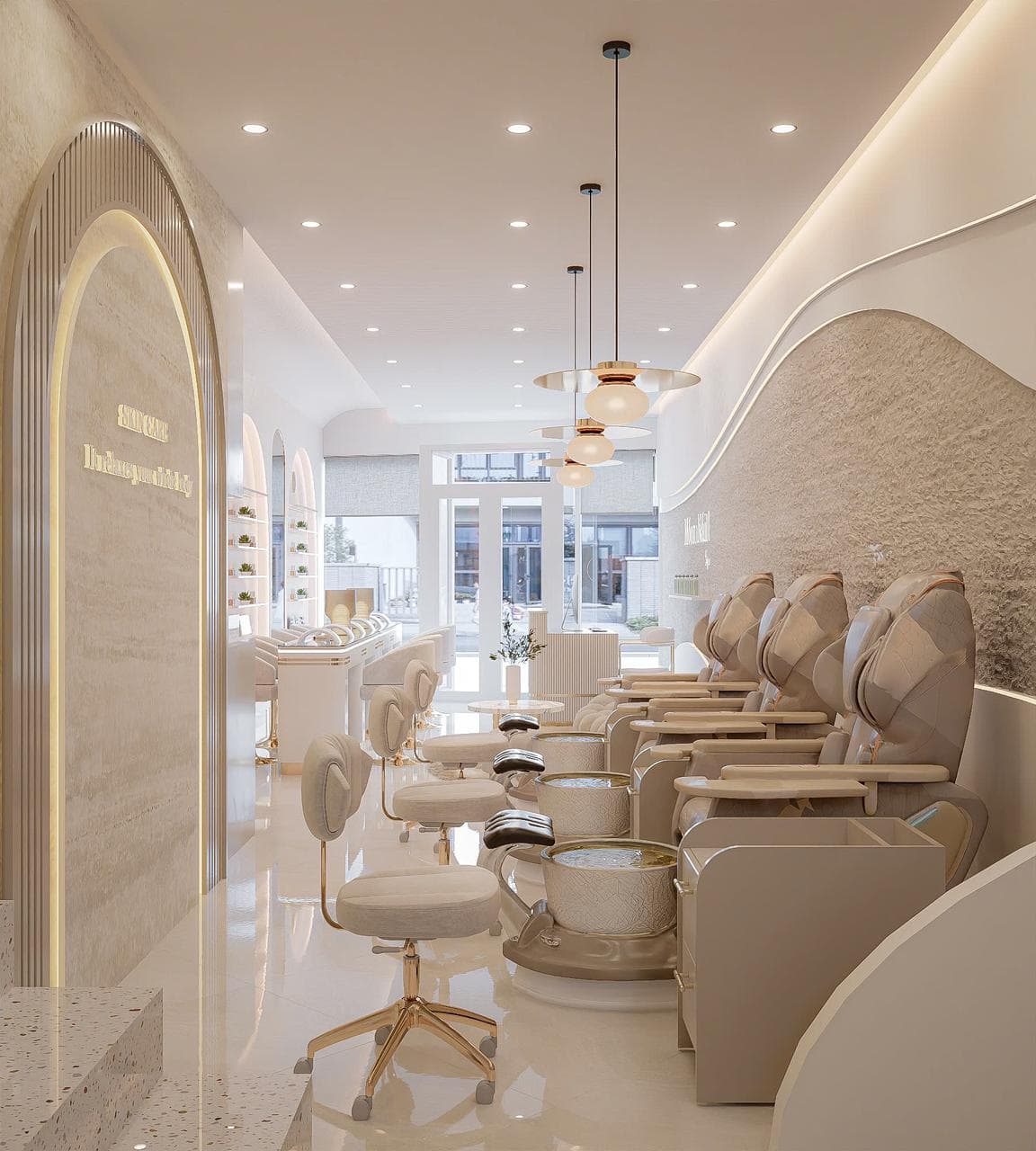 Salon interior angle — Moon Nail Spa